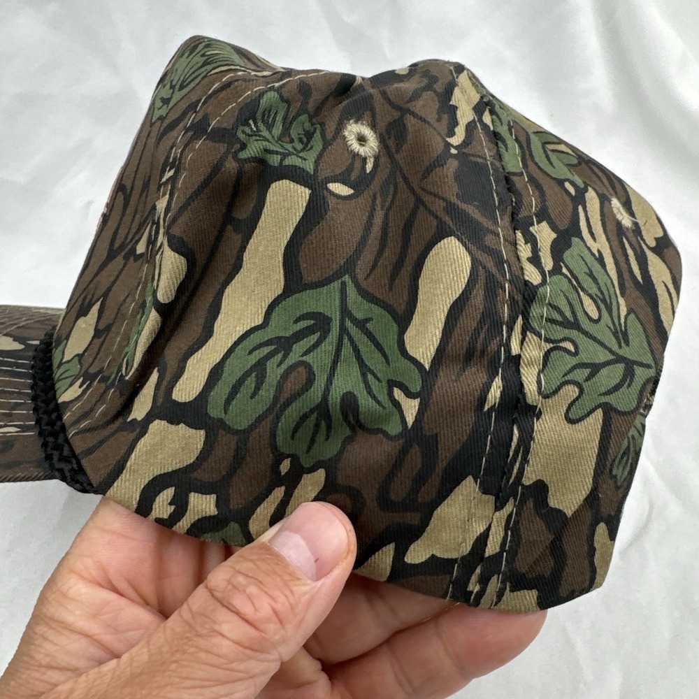 Vintage 90s Cobra Cap Camo Hat Flexcon Industries Rope Snapback Water Well Tanks - Picture 4 of 9